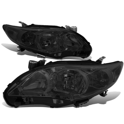 FAROS 11-13 TOYOTA COROLLA - 9006 LOW BEAM / 9005 HIGH BEAM / 3457A TURN SIGNAL - SMOKE HOUSING / CLEAR CORNER
