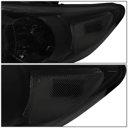 FAROS 11-13 TOYOTA COROLLA - 9006 LOW BEAM / 9005 HIGH BEAM / 3457A TURN SIGNAL - SMOKE HOUSING / CLEAR CORNER