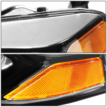 FAROS 14-16 TOYOTA COROLLA SEDAN - PROJECTOR - LED LOW BEAM / 9005 HIGH BEAM - 7444NA TURN SIGNAL - CHROME HOUSING / AMBER CORNER