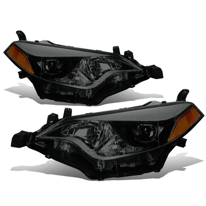 FAROS 14-16 TOYOTA COROLLA SEDAN - PROJECTOR - LED LOW BEAM / 9005 HIGH BEAM - 7444NA TURN SIGNAL - SMOKE HOUSING / AMBER CORNER