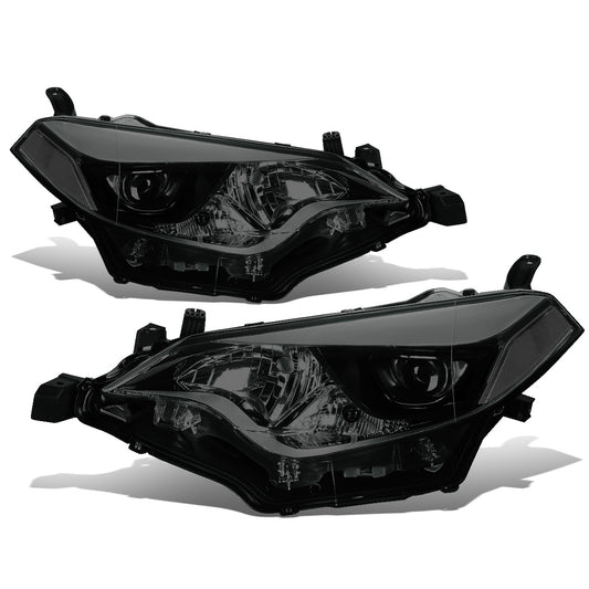FAROS 14-16 TOYOTA COROLLA SEDAN - PROJECTOR - LED LOW BEAM / 9005 HIGH BEAM - 7444NA TURN SIGNAL - SMOKE HOUSING / CLEAR CORNER