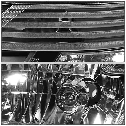 FAROS 08-10 TOYOTA HIGHLANDER - H4 LOW BEAM / HIGH BEAM / 7440A TURN SIGNAL - BLACK HOUSING / CLEAR CORNER