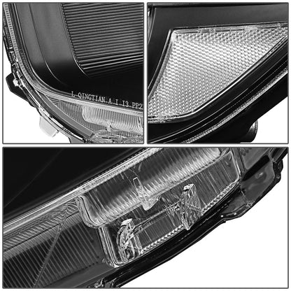 FAROS 08-10 TOYOTA HIGHLANDER - H4 LOW BEAM / HIGH BEAM / 7440A TURN SIGNAL - BLACK HOUSING / CLEAR CORNER