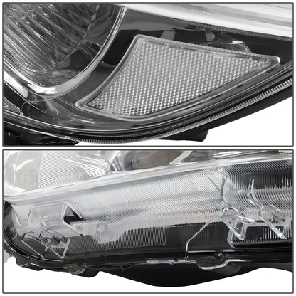 FAROS 08-10 TOYOTA HIGHLANDER - H4 LOW BEAM / HIGH BEAM / 7440A TURN SIGNAL - CHROME HOUSING / CLEAR CORNER