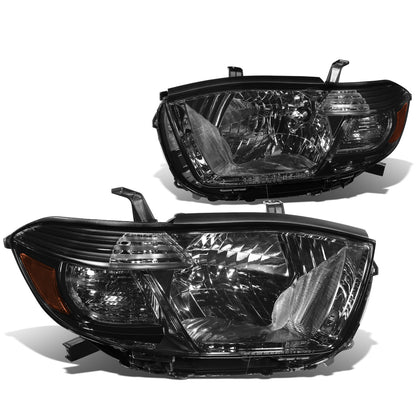 FAROS 08-10 TOYOTA HIGHLANDER - H4 LOW BEAM / HIGH BEAM / 7440A TURN SIGNAL - SMOKE HOUSING / AMBER CORNER