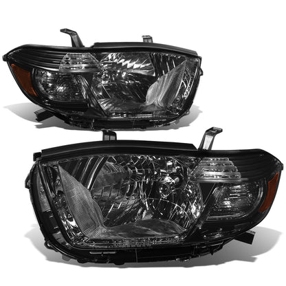 FAROS 08-10 TOYOTA HIGHLANDER - H4 LOW BEAM / HIGH BEAM / 7440A TURN SIGNAL - SMOKE HOUSING / AMBER CORNER