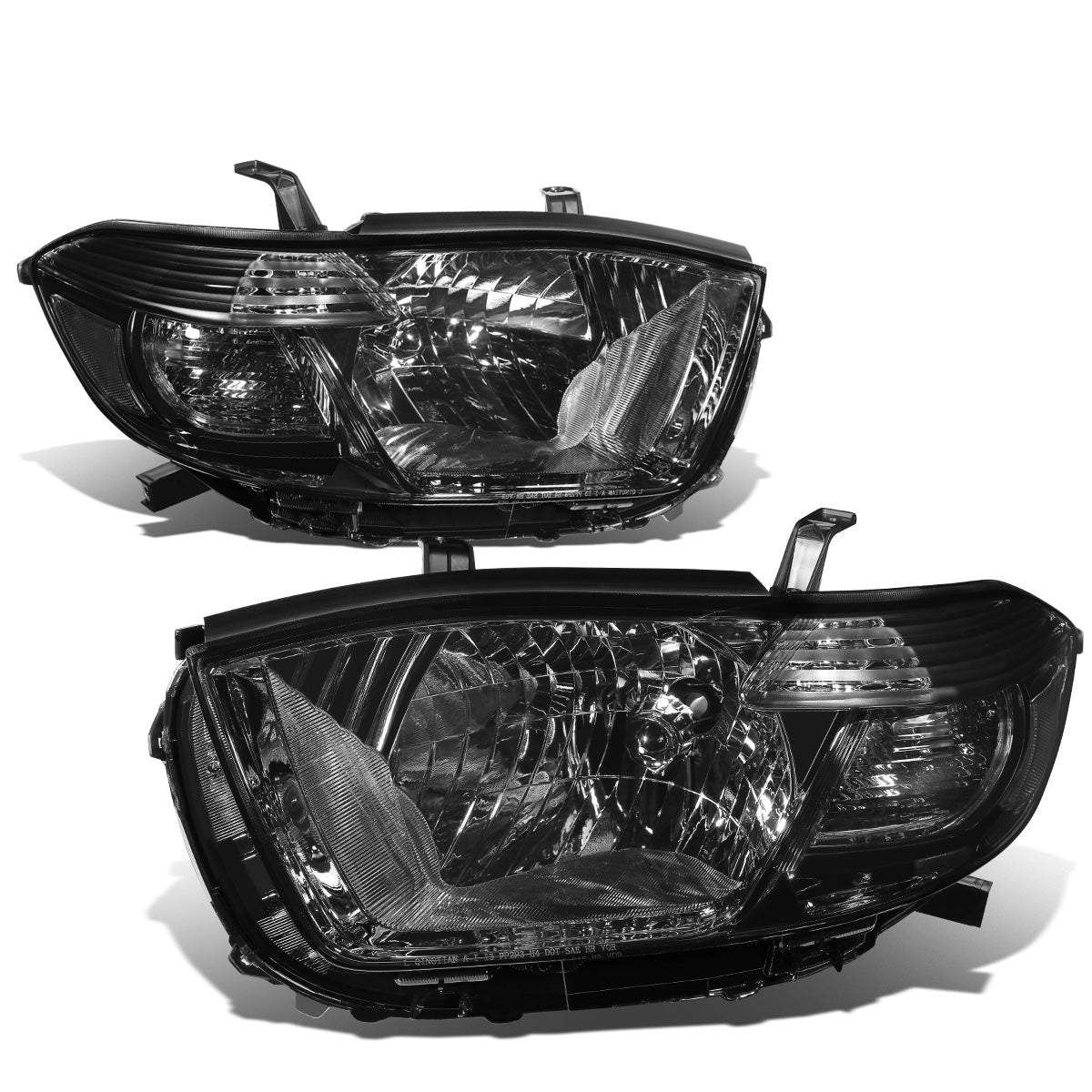 FAROS 08-10 TOYOTA HIGHLANDER - H4 LOW BEAM / HIGH BEAM / 7440A TURN SIGNAL - SMOKE HOUSING / CLEAR CORNER