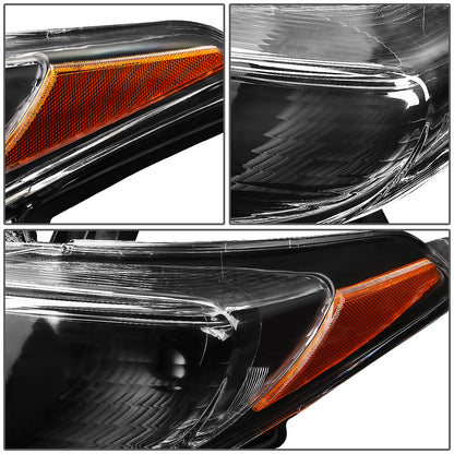 FAROS 11-13 TOYOTA HIGHLANDER - PROJECTOR - 9005 LOW BEAM / H11 HIGH BEAM / 3457A TURN SIGNAL - BLACK HOUSING / AMBER CORNER