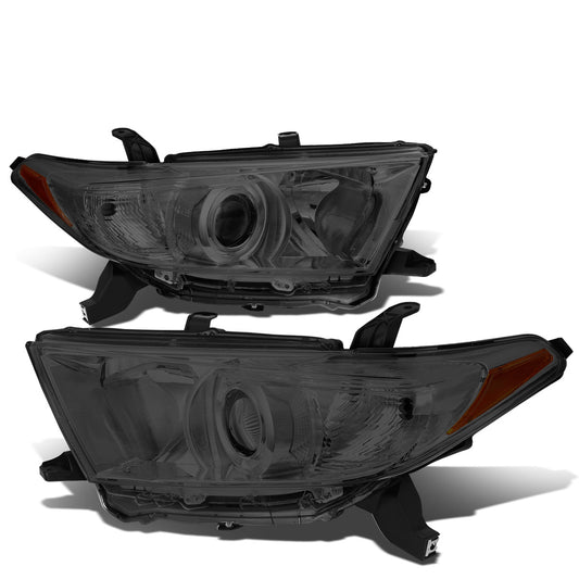 FAROS 11-13 TOYOTA HIGHLANDER - PROJECTOR - 9005 LOW BEAM / H11 HIGH BEAM / 3457A TURN SIGNAL - SMOKE HOUSING / AMBER CORNER