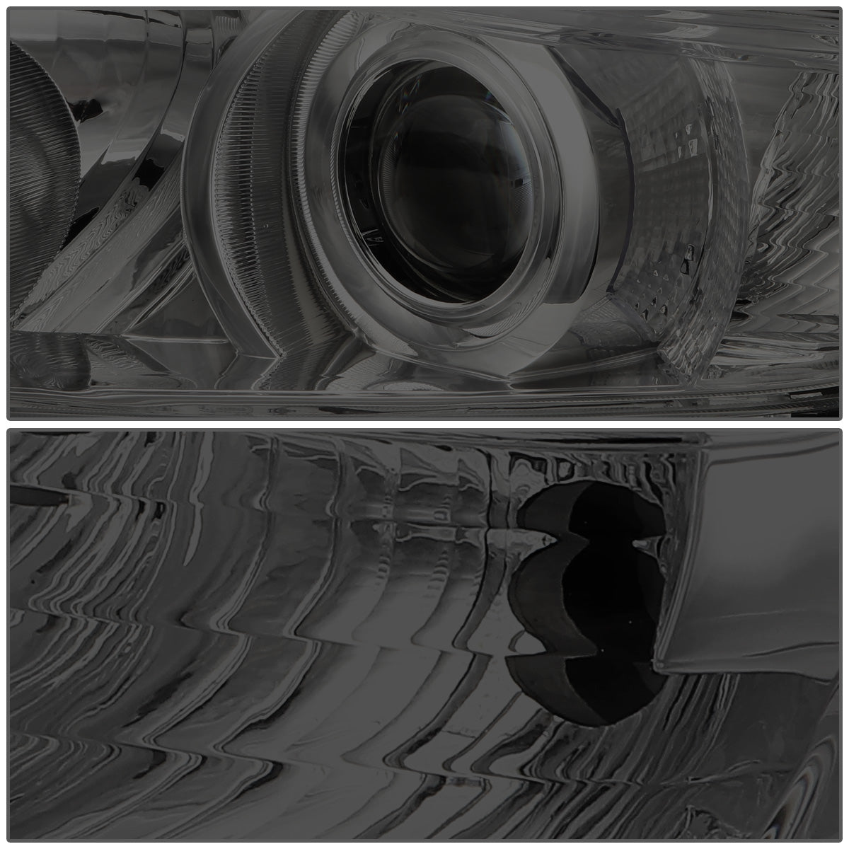 FAROS 11-13 TOYOTA HIGHLANDER - PROJECTOR - 9005 LOW BEAM / H11 HIGH BEAM / 3457A TURN SIGNAL - SMOKE HOUSING / CLEAR CORNER