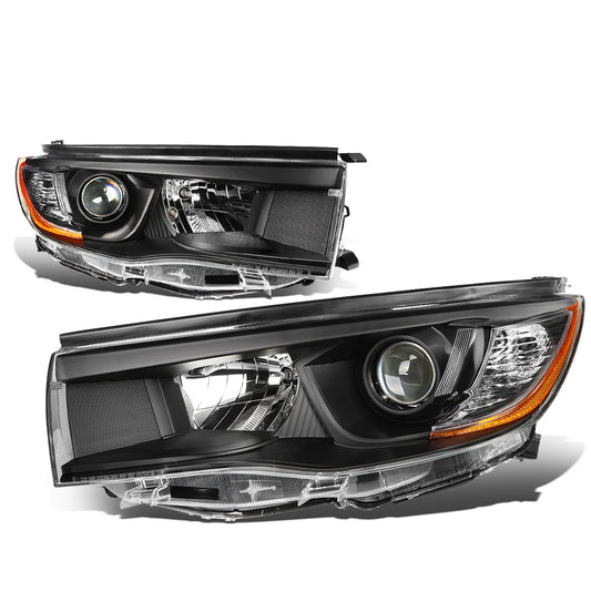 FAROS 14-16 TOYOTA HIGHLANDER - PROJECTOR - 9005 LOW BEAM / H11 HIGH BEAM / 7444NA TURN SIGNAL - BLACK HOUSING / AMBER CORNER