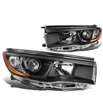 FAROS 14-16 TOYOTA HIGHLANDER - PROJECTOR - 9005 LOW BEAM / H11 HIGH BEAM / 7444NA TURN SIGNAL - BLACK HOUSING / AMBER CORNER