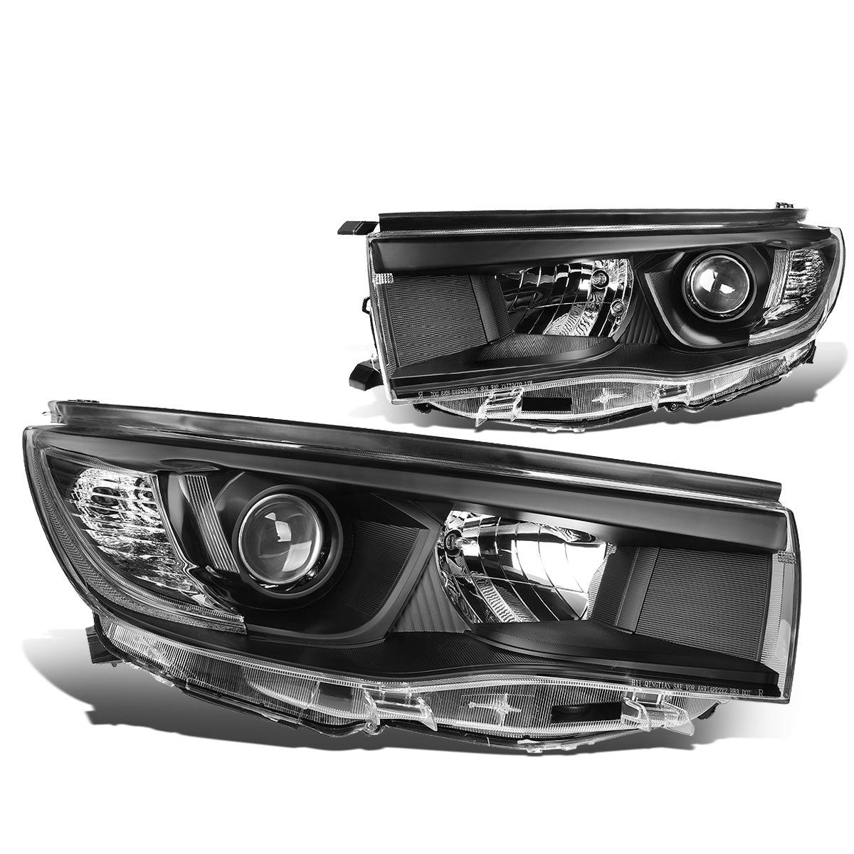 FAROS 14-16 TOYOTA HIGHLANDER - PROJECTOR - 9005 LOW BEAM / H11 HIGH BEAM / 7444NA TURN SIGNAL - BLACK HOUSING / CLEAR CORNER