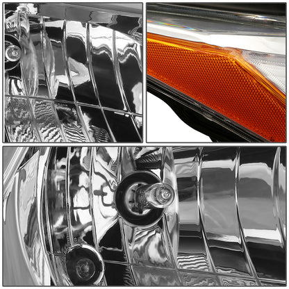 FAROS 14-16 TOYOTA HIGHLANDER - PROJECTOR - 9005 LOW BEAM / H11 HIGH BEAM / 7444NA TURN SIGNAL - CHROME HOUSING / AMBER CORNER