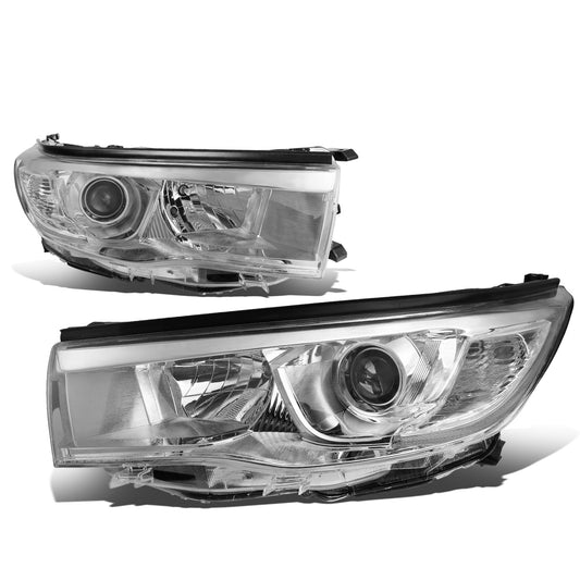 FAROS 14-16 TOYOTA HIGHLANDER - PROJECTOR - 9005 LOW BEAM / H11 HIGH BEAM / 7444NA TURN SIGNAL - CHROME HOUSING / CLEAR CORNER