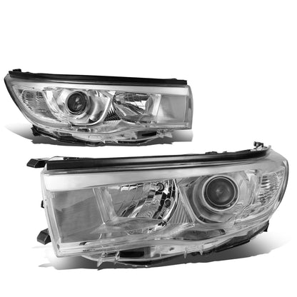 FAROS 14-16 TOYOTA HIGHLANDER - PROJECTOR - 9005 LOW BEAM / H11 HIGH BEAM / 7444NA TURN SIGNAL - CHROME HOUSING / CLEAR CORNER