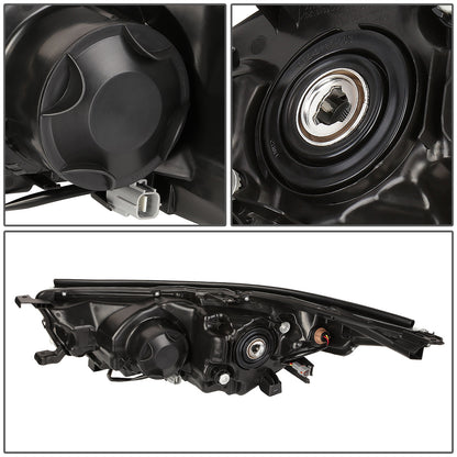 FAROS 14-16 TOYOTA HIGHLANDER - PROJECTOR - 9005 LOW BEAM / H11 HIGH BEAM / 7444NA TURN SIGNAL - SMOKE HOUSING / AMBER CORNER