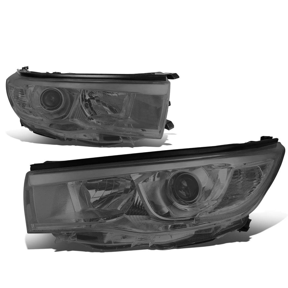 FAROS 14-16 TOYOTA HIGHLANDER - PROJECTOR - 9005 LOW BEAM / H11 HIGH BEAM / 7444NA TURN SIGNAL - SMOKE HOUSING / CLEAR CORNER