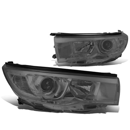 FAROS 14-16 TOYOTA HIGHLANDER - PROJECTOR - 9005 LOW BEAM / H11 HIGH BEAM / 7444NA TURN SIGNAL - SMOKE HOUSING / CLEAR CORNER