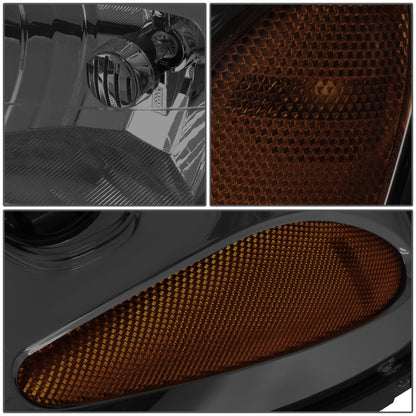 FAROS 02-09 CHEVY TRAILBLAZER / 02-05 TRAILBLAZER EXT - 9006 LOW BEAM / 9005 HIGH BEAM / 3757A TURN SIGNAL - SMOKE HOUSING / AMBER CORNER