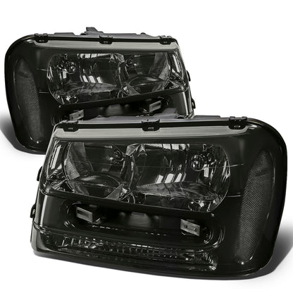 FAROS 02-09 CHEVY TRAILBLAZER / 02-05 TRAILBLAZER EXT - 9006 LOW BEAM / 9005 HIGH BEAM / 3757A TURN SIGNAL - SMOKE HOUSING / CLEAR CORNER
