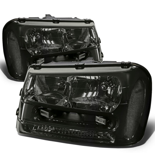 FAROS 02-09 CHEVY TRAILBLAZER / 02-05 TRAILBLAZER EXT - 9006 LOW BEAM / 9005 HIGH BEAM / 3757A TURN SIGNAL - SMOKE HOUSING / CLEAR CORNER