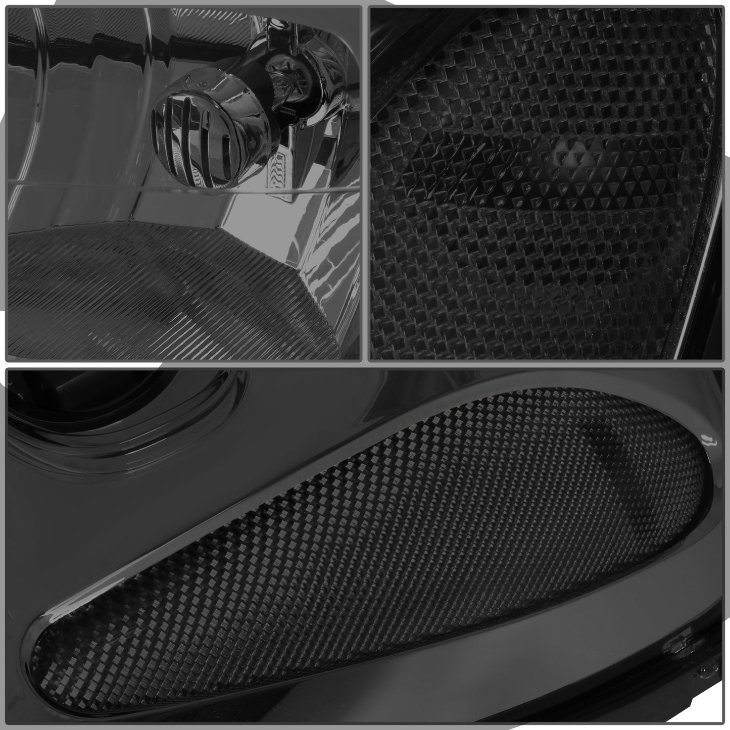 FAROS 02-09 CHEVY TRAILBLAZER / 02-05 TRAILBLAZER EXT - 9006 LOW BEAM / 9005 HIGH BEAM / 3757A TURN SIGNAL - SMOKE HOUSING / CLEAR CORNER