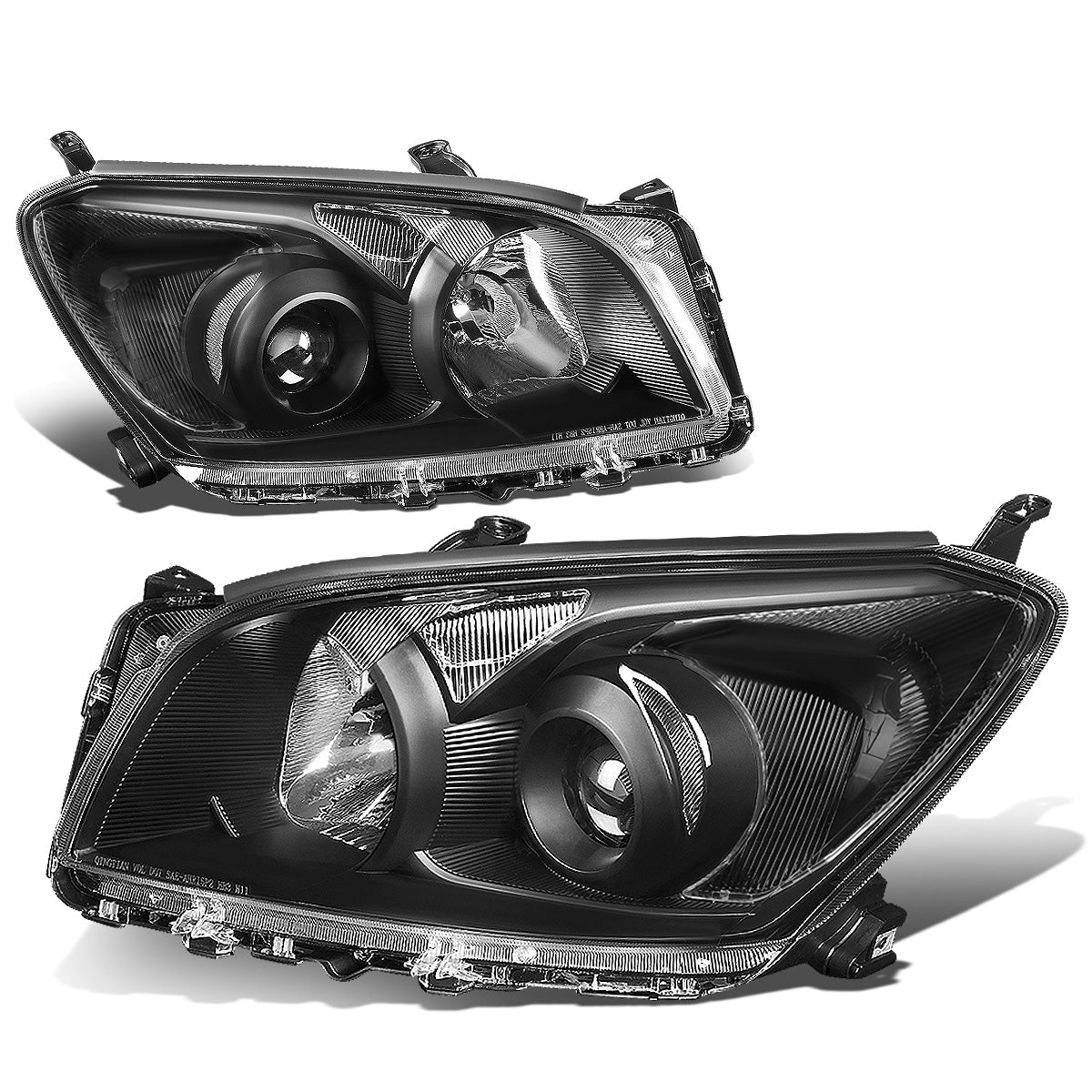 FAROS 09-12 TOYOTA RAV4 - PROJECTOR - H11 LOW BEAM / 9005 HIGH BEAM / 7443A TURN SIGNAL - BLACK HOUSING / CLEAR CORNER