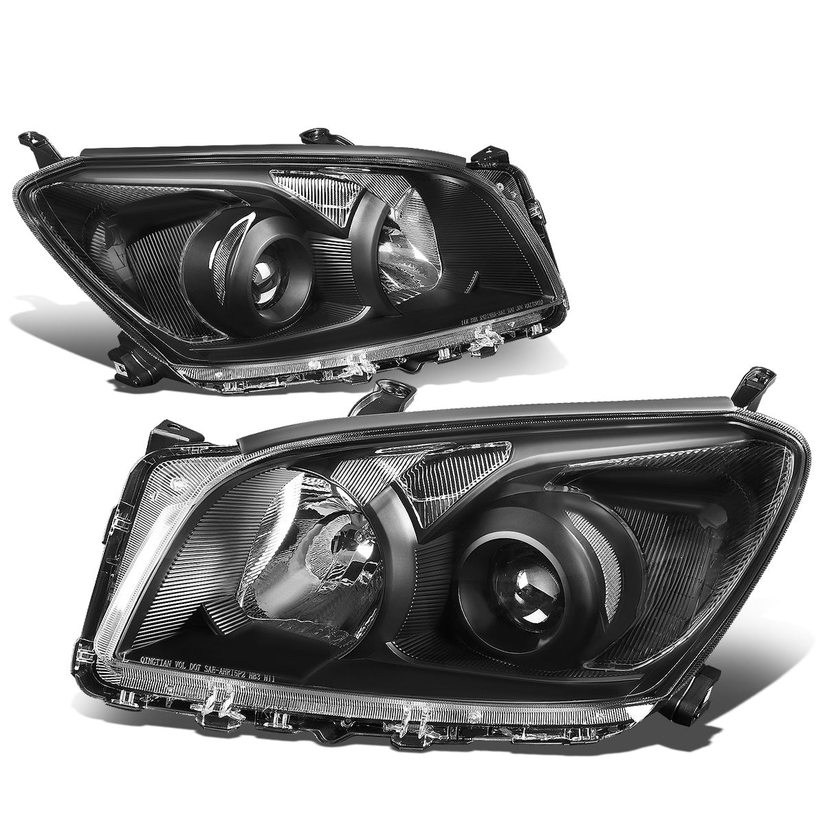 FAROS 09-12 TOYOTA RAV4 - PROJECTOR - H11 LOW BEAM / 9005 HIGH BEAM / 7443A TURN SIGNAL - BLACK HOUSING / CLEAR CORNER