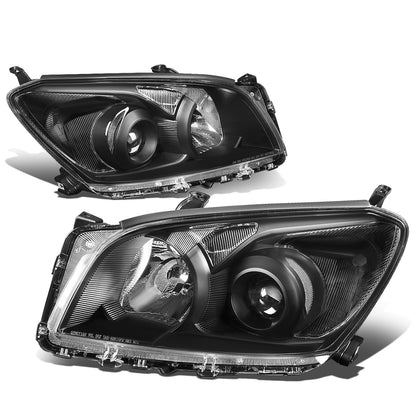 FAROS 09-12 TOYOTA RAV4 - PROJECTOR - H11 LOW BEAM / 9005 HIGH BEAM / 7443A TURN SIGNAL - BLACK HOUSING / CLEAR CORNER