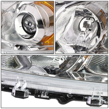 FAROS 09-12 TOYOTA RAV4 - PROJECTOR - H11 LOW BEAM / 9005 HIGH BEAM / 7443A TURN SIGNAL - CHROME HOUSING / AMBER CORNER
