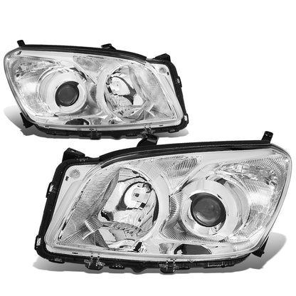 FAROS 09-12 TOYOTA RAV4 - PROJECTOR - H11 LOW BEAM / 9005 HIGH BEAM / 7443A TURN SIGNAL - CHROME HOUSING / CLEAR CORNER