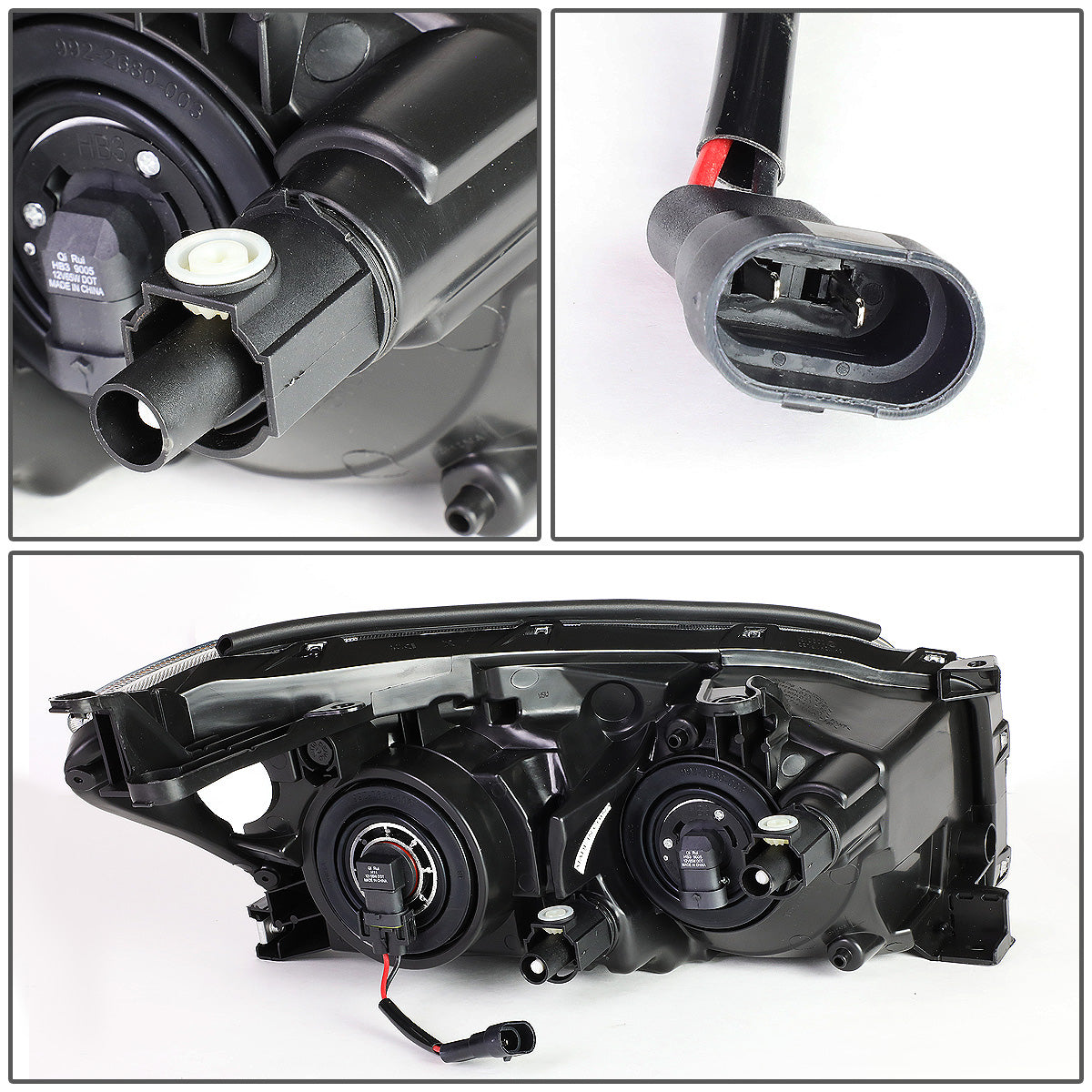 FAROS 09-12 TOYOTA RAV4 - PROJECTOR - H11 LOW BEAM / 9005 HIGH BEAM / 7443A TURN SIGNAL - SMOKE HOUSING / AMBER CORNER