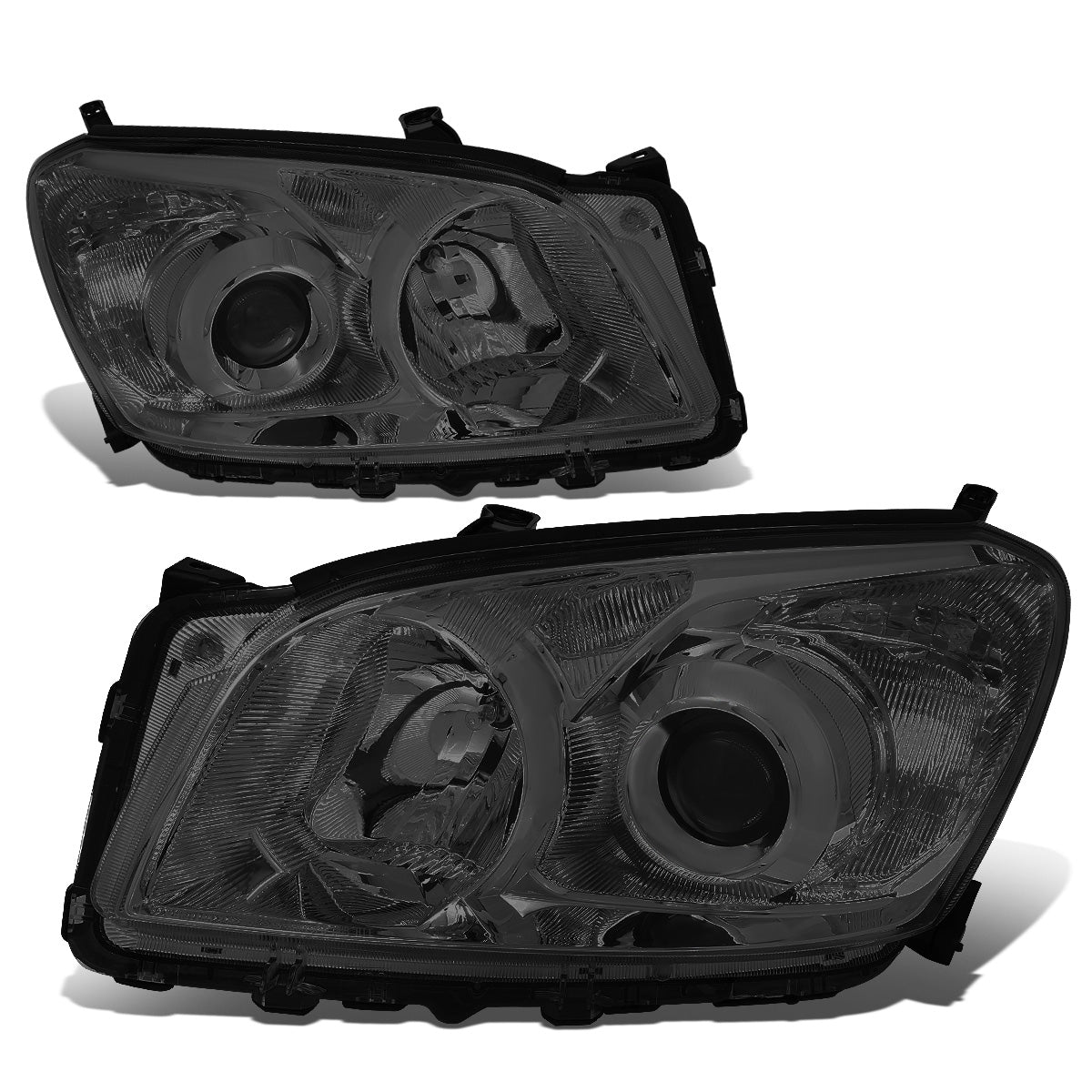 FAROS 09-12 TOYOTA RAV4 - PROJECTOR - H11 LOW BEAM / 9005 HIGH BEAM / 7443A TURN SIGNAL - SMOKE HOUSING / CLEAR CORNER