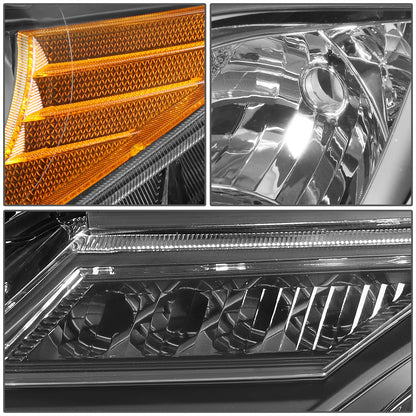 FAROS 13-15 TOYOTA RAV4 - PROJECTOR - H11 LOW BEAM / 9005 HIGH BEAM / 3457A TURN SIGNAL - BLACK HOUSING / AMBER CORNER