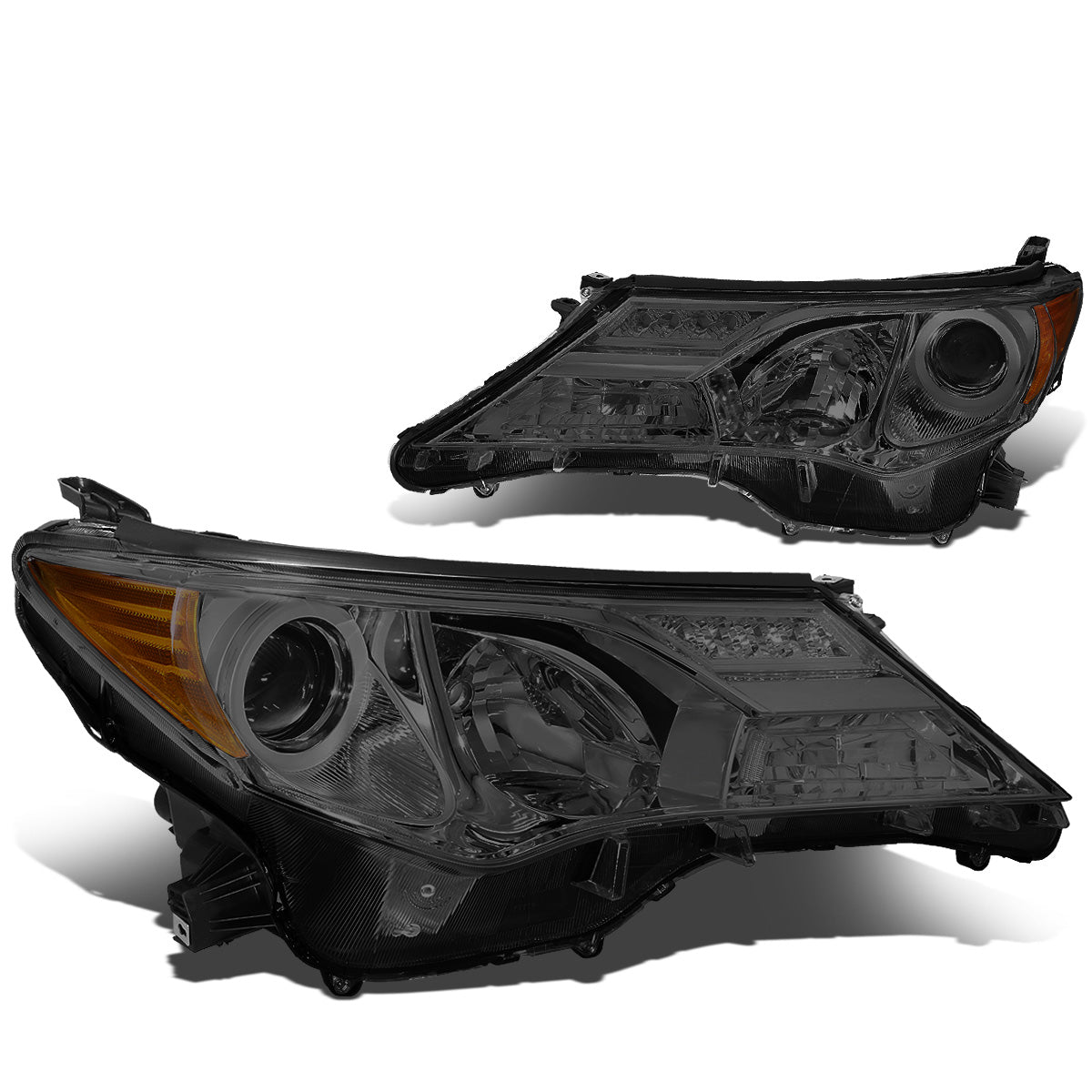FAROS 13-15 TOYOTA RAV4 - PROJECTOR - H11 LOW BEAM / 9005 HIGH BEAM / 3457A TURN SIGNAL - SMOKE HOUSING / AMBER CORNER