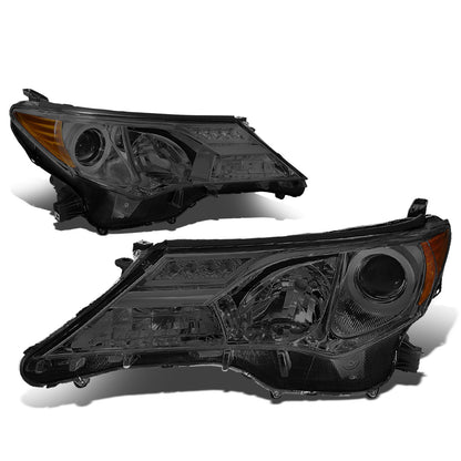 FAROS 13-15 TOYOTA RAV4 - PROJECTOR - H11 LOW BEAM / 9005 HIGH BEAM / 3457A TURN SIGNAL - SMOKE HOUSING / AMBER CORNER