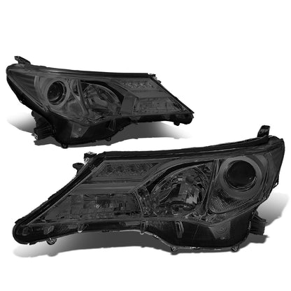 FAROS 13-15 TOYOTA RAV4 - PROJECTOR - H11 LOW BEAM / 9005 HIGH BEAM / 3457A TURN SIGNAL - SMOKE HOUSING / CLEAR CORNER