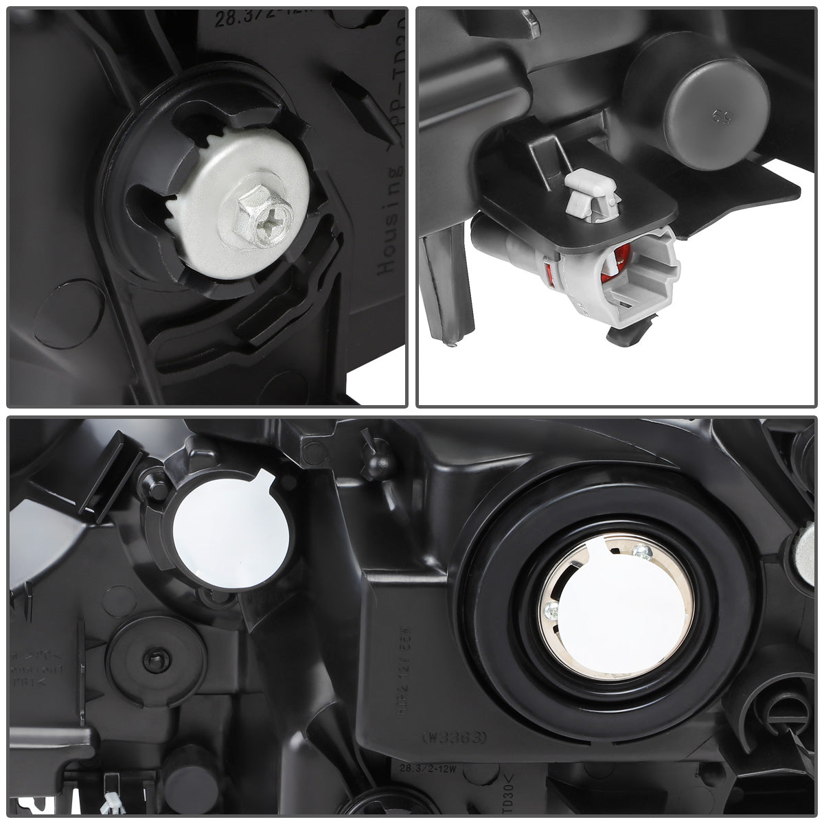 FAROS 16-18 TOYOTA RAV4 - PROJECTOR LOW BEAM - 9012 HIGH / LOW BEAM - BLACK HOUSING / AMBER CORNER