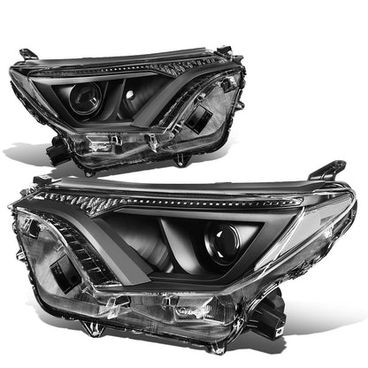 FAROS 16-18 TOYOTA RAV4 - PROJECTOR LOW BEAM - 9012 HIGH / LOW BEAM - BLACK HOUSING / CLEAR CORNER