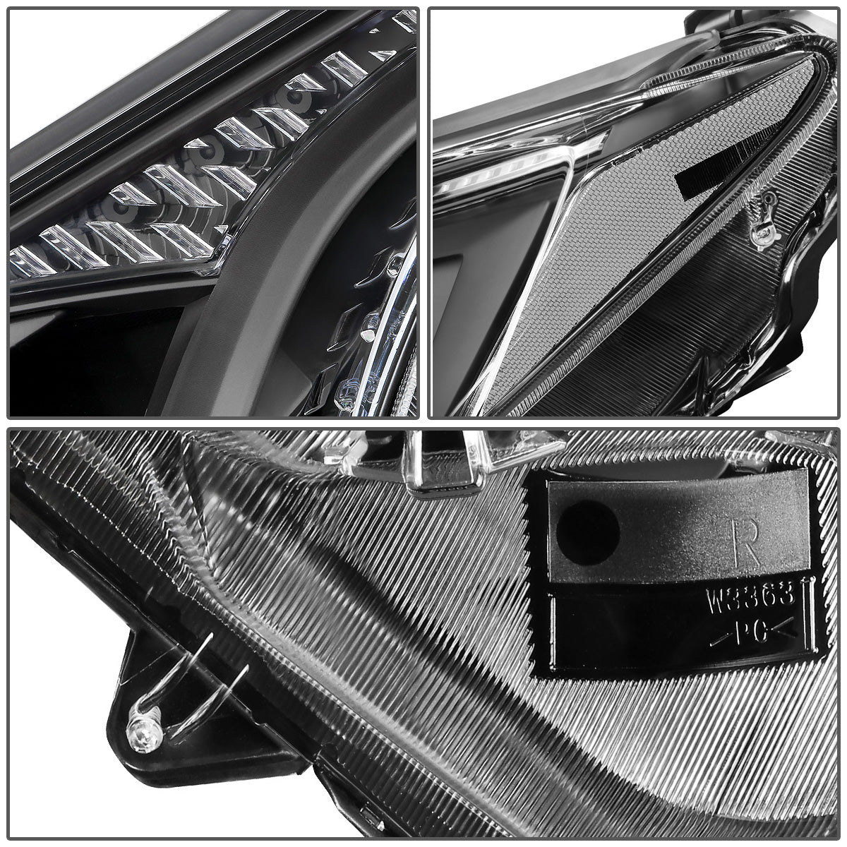 FAROS 16-18 TOYOTA RAV4 - PROJECTOR LOW BEAM - 9012 HIGH / LOW BEAM - BLACK HOUSING / CLEAR CORNER