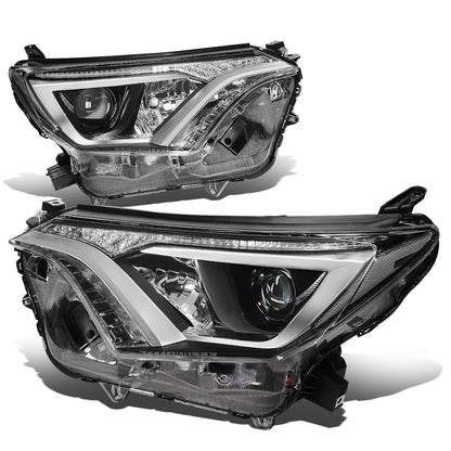FAROS 16-18 TOYOTA RAV4 - PROJECTOR LOW BEAM - 9012 HIGH / LOW BEAM - CHROME HOUSING / CLEAR CORNER