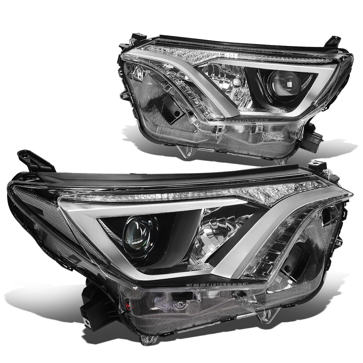 FAROS 16-18 TOYOTA RAV4 - PROJECTOR LOW BEAM - 9012 HIGH / LOW BEAM - CHROME HOUSING / CLEAR CORNER