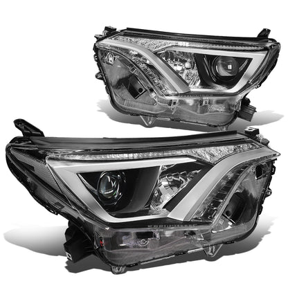 FAROS 16-18 TOYOTA RAV4 - PROJECTOR LOW BEAM - 9012 HIGH / LOW BEAM - CHROME HOUSING / CLEAR CORNER