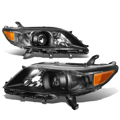 FAROS 11-17 TOYOTA SIENNA XL30 - FITS MODELS W/ HALOGEN HEADLIGHTS ONLY - PROJECTOR - H11 LOW BEAM / 9005 HIGH BEAM / 3457A TURN SIGNAL - BLACK HOUSING / AMBER CORNER