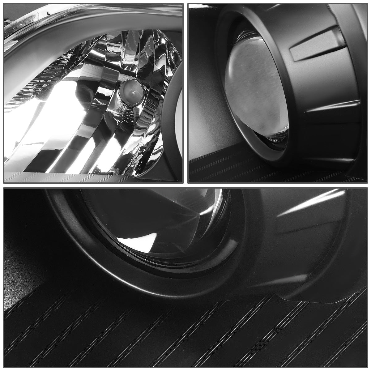 FAROS 11-17 TOYOTA SIENNA XL30 - FITS MODELS W/ HALOGEN HEADLIGHTS ONLY - PROJECTOR - H11 LOW BEAM / 9005 HIGH BEAM / 3457A TURN SIGNAL - BLACK HOUSING / CLEAR CORNER