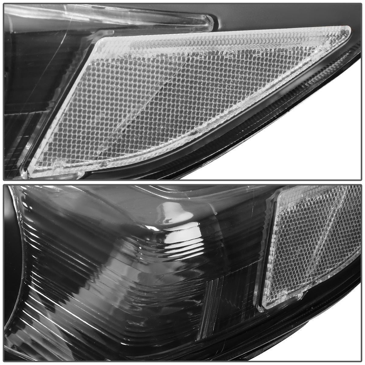 FAROS 11-17 TOYOTA SIENNA XL30 - FITS MODELS W/ HALOGEN HEADLIGHTS ONLY - PROJECTOR - H11 LOW BEAM / 9005 HIGH BEAM / 3457A TURN SIGNAL - BLACK HOUSING / CLEAR CORNER