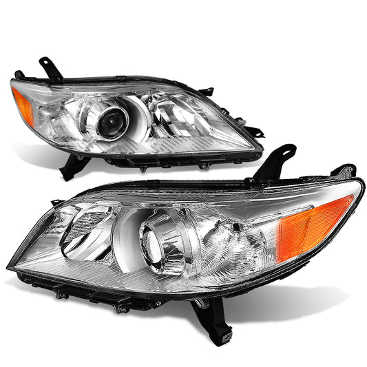 FAROS 11-17 TOYOTA SIENNA XL30 - FITS MODELS W/ HALOGEN HEADLIGHTS ONLY - PROJECTOR - H11 LOW BEAM / 9005 HIGH BEAM / 3457A TURN SIGNAL - CHROME HOUSING / AMBER CORNER