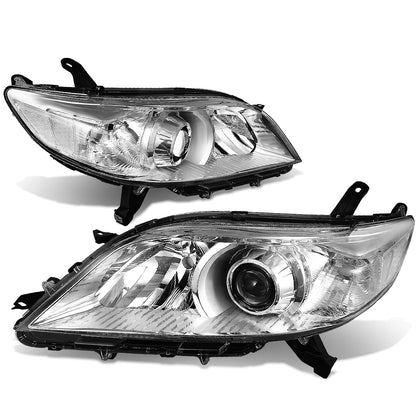 FAROS 11-17 TOYOTA SIENNA XL30 - FITS MODELS W/ HALOGEN HEADLIGHTS ONLY - PROJECTOR - H11 LOW BEAM / 9005 HIGH BEAM / 3457A TURN SIGNAL - CHROME HOUSING / CLEAR CORNER