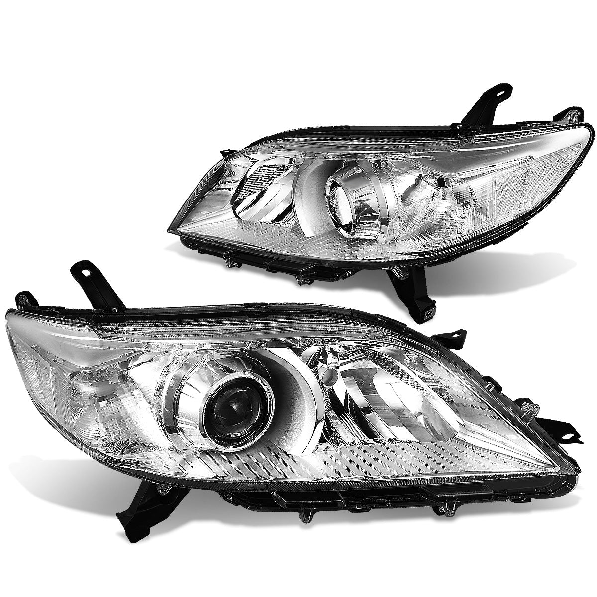 FAROS 11-17 TOYOTA SIENNA XL30 - FITS MODELS W/ HALOGEN HEADLIGHTS ONLY - PROJECTOR - H11 LOW BEAM / 9005 HIGH BEAM / 3457A TURN SIGNAL - CHROME HOUSING / CLEAR CORNER